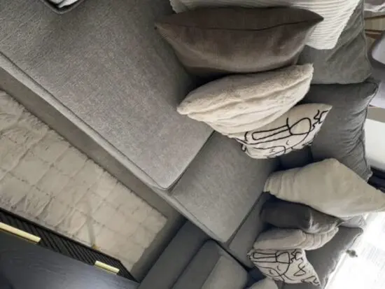 Grey corner sofa