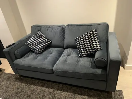 Casual Sit Velvet 3 Seater Sofa Bed