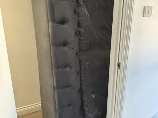 BRAND NEW Chesterfield Velvet Grey Luxury 3 Seater couch