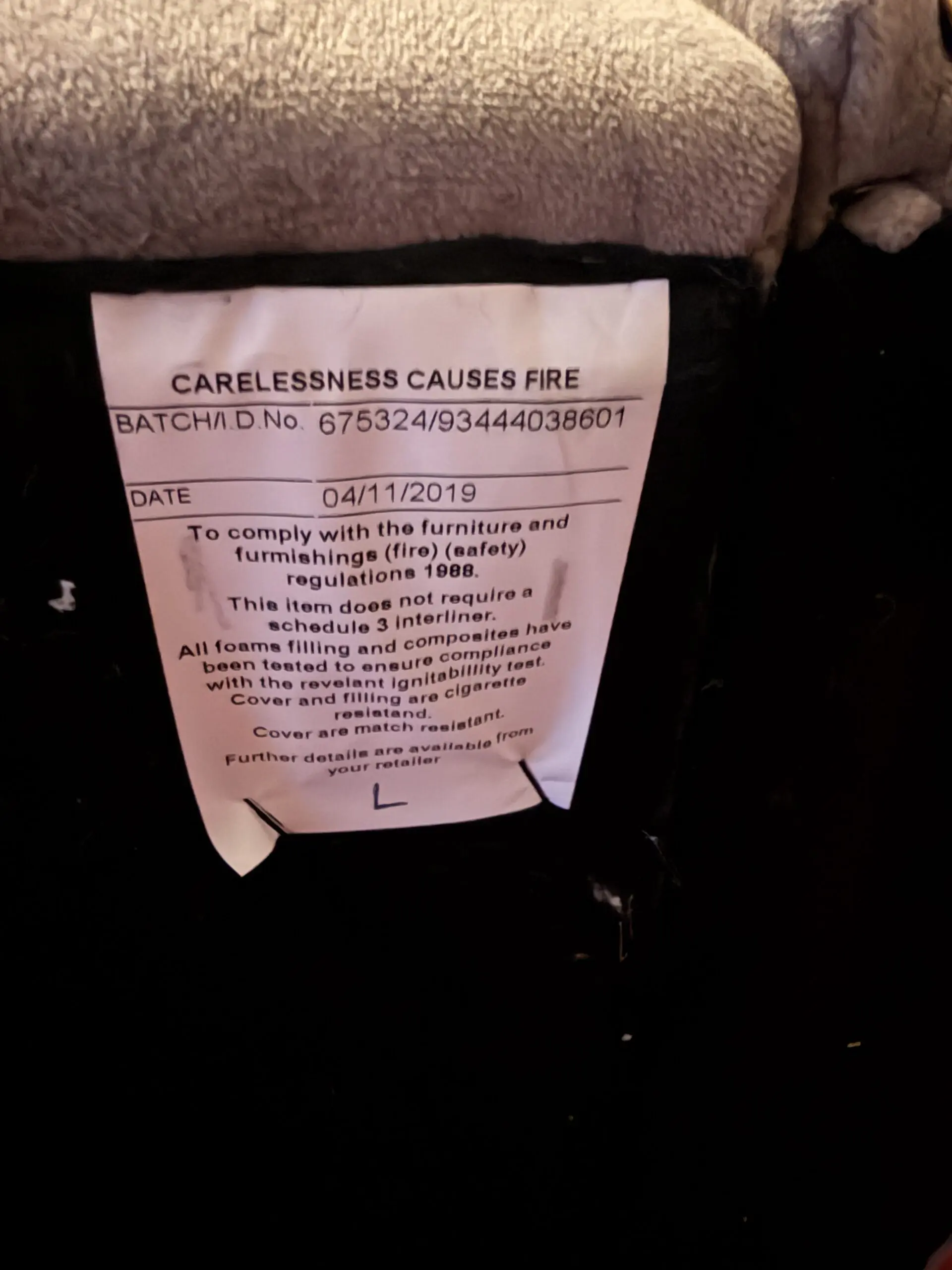 Furniture Village + Dapple Chocolate-Tri + Mariah Classic Back Fabric + Snuggler Chair