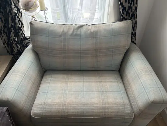 Next checked sofa