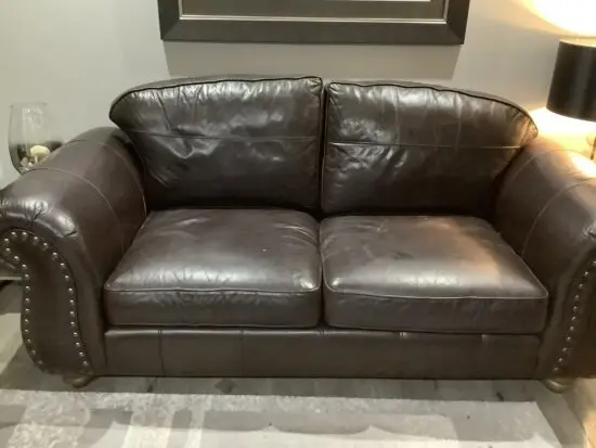 Thomas Lloyd two leather sofas