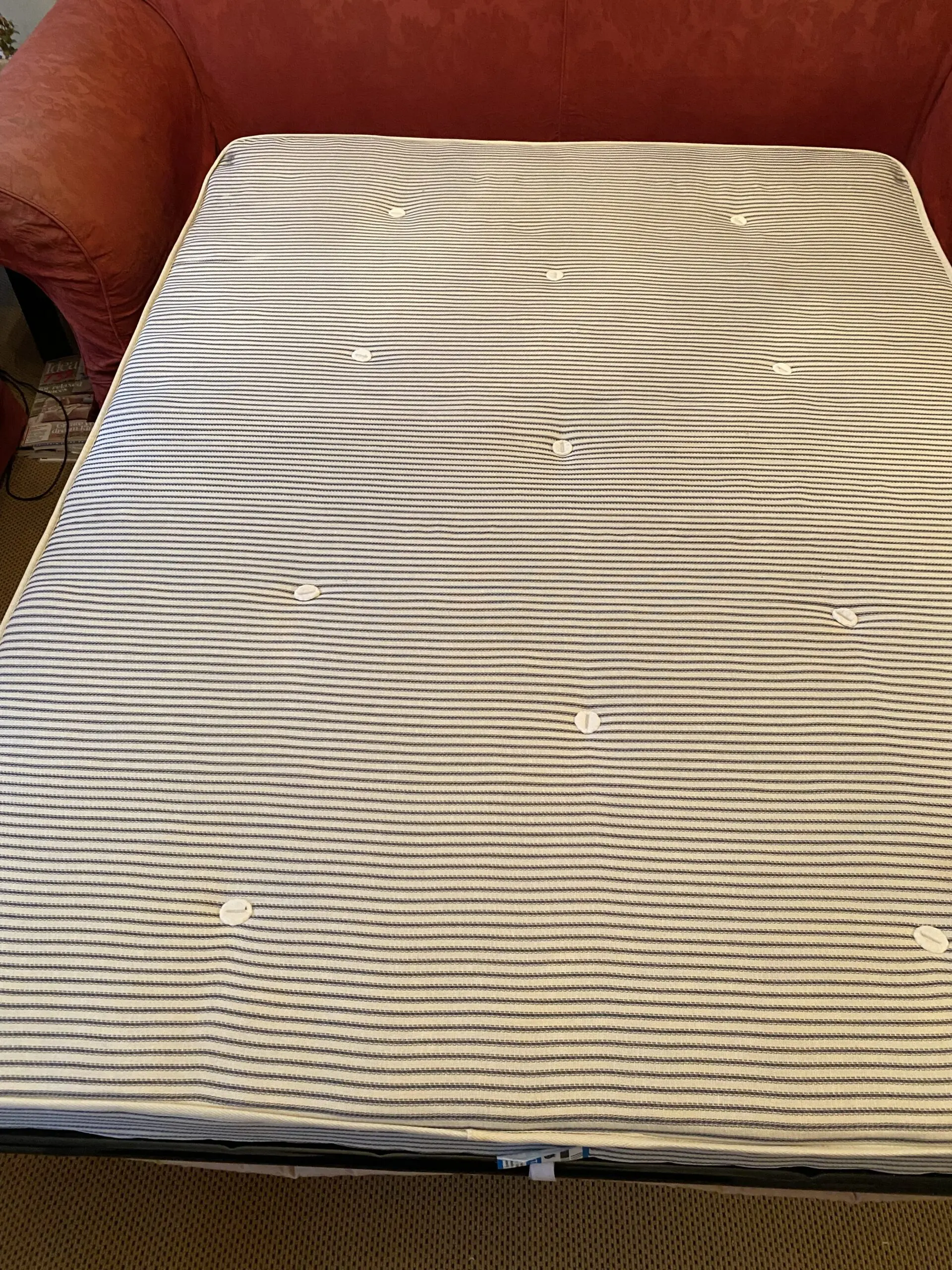 Tetrad Alicia sofa bed (dark red) with machine washable covers