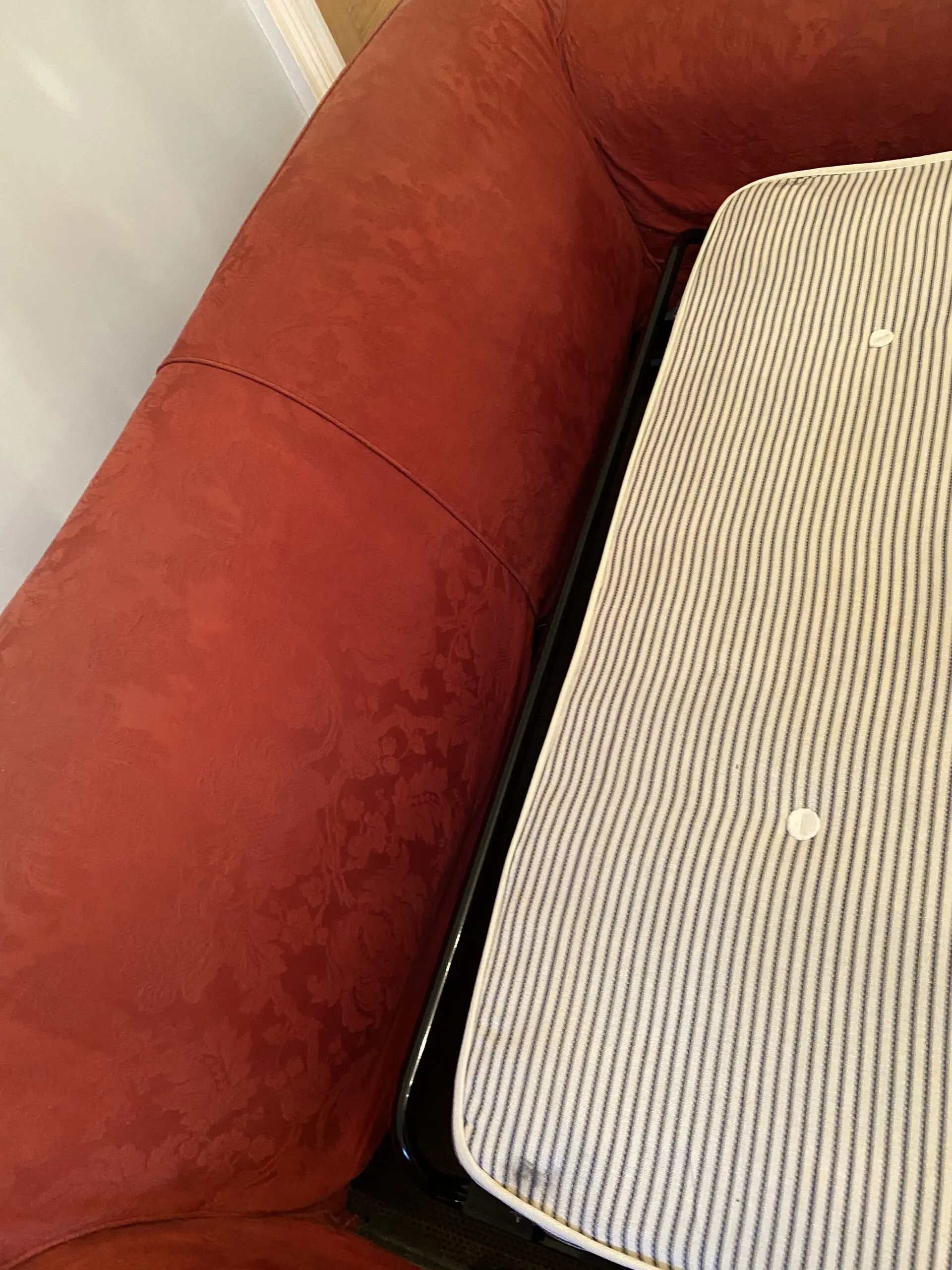 Tetrad Alicia sofa bed (dark red) with machine washable covers