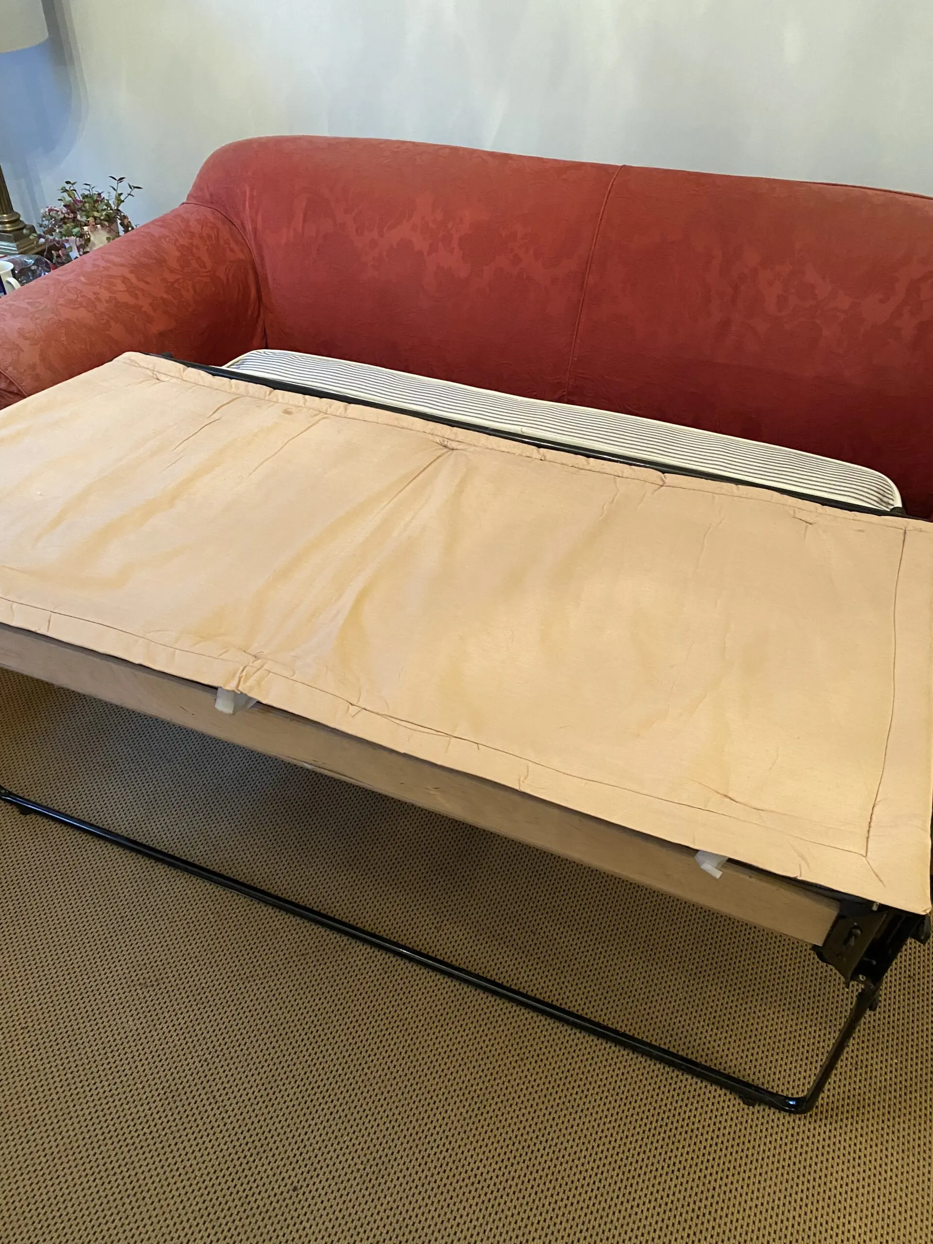 Tetrad Alicia sofa bed (dark red) with machine washable covers