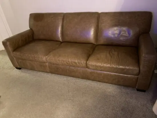 Next, Tan, 3 Seat, Leather Sofa