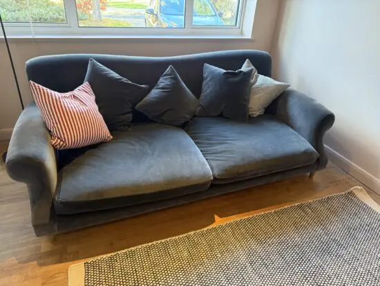 Loaf Large Crumpet Sofa, Armour Blue