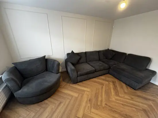 DFS Electron 4 Seater Sofa & Swivel Chair