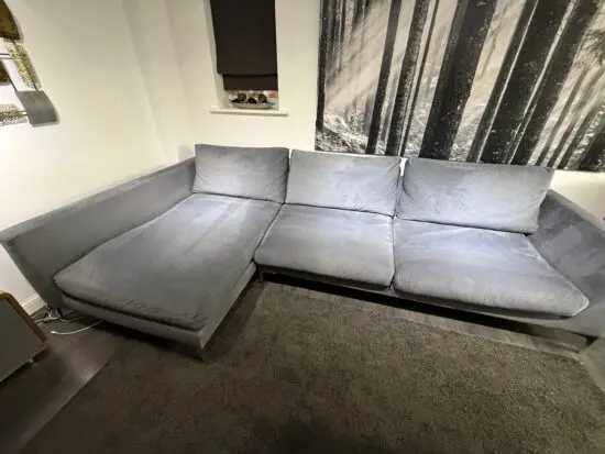 Dwell grey sofa 4 seater