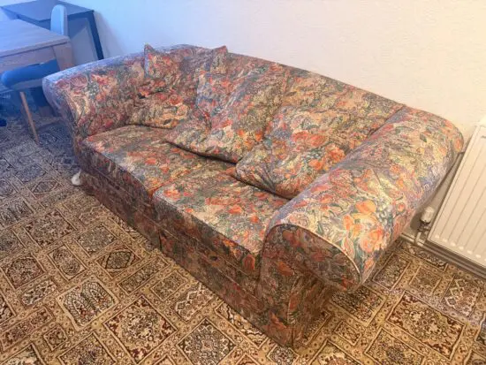 Multicoloured 2 Seater Sofa Bed