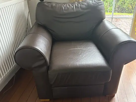 Oakridge Brown leather armchair