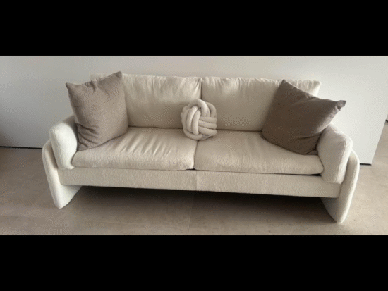 Daals Clapham Boucle 3 seater settee