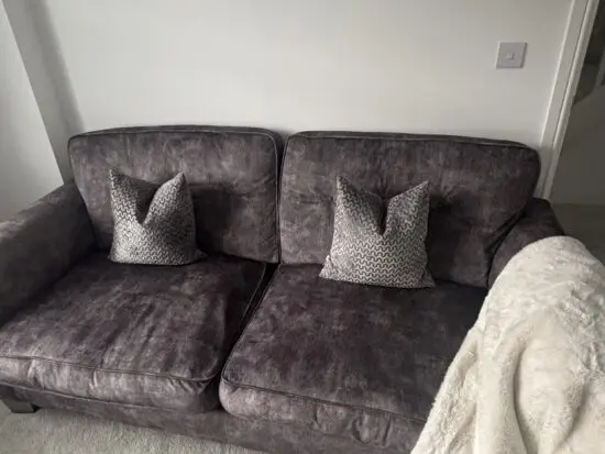 Scs Living Esme Fabric 3 Seater Sofa and chair grey immaculate condition