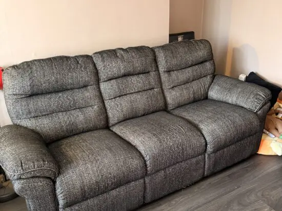 assisted armchair and 3 seater sofa