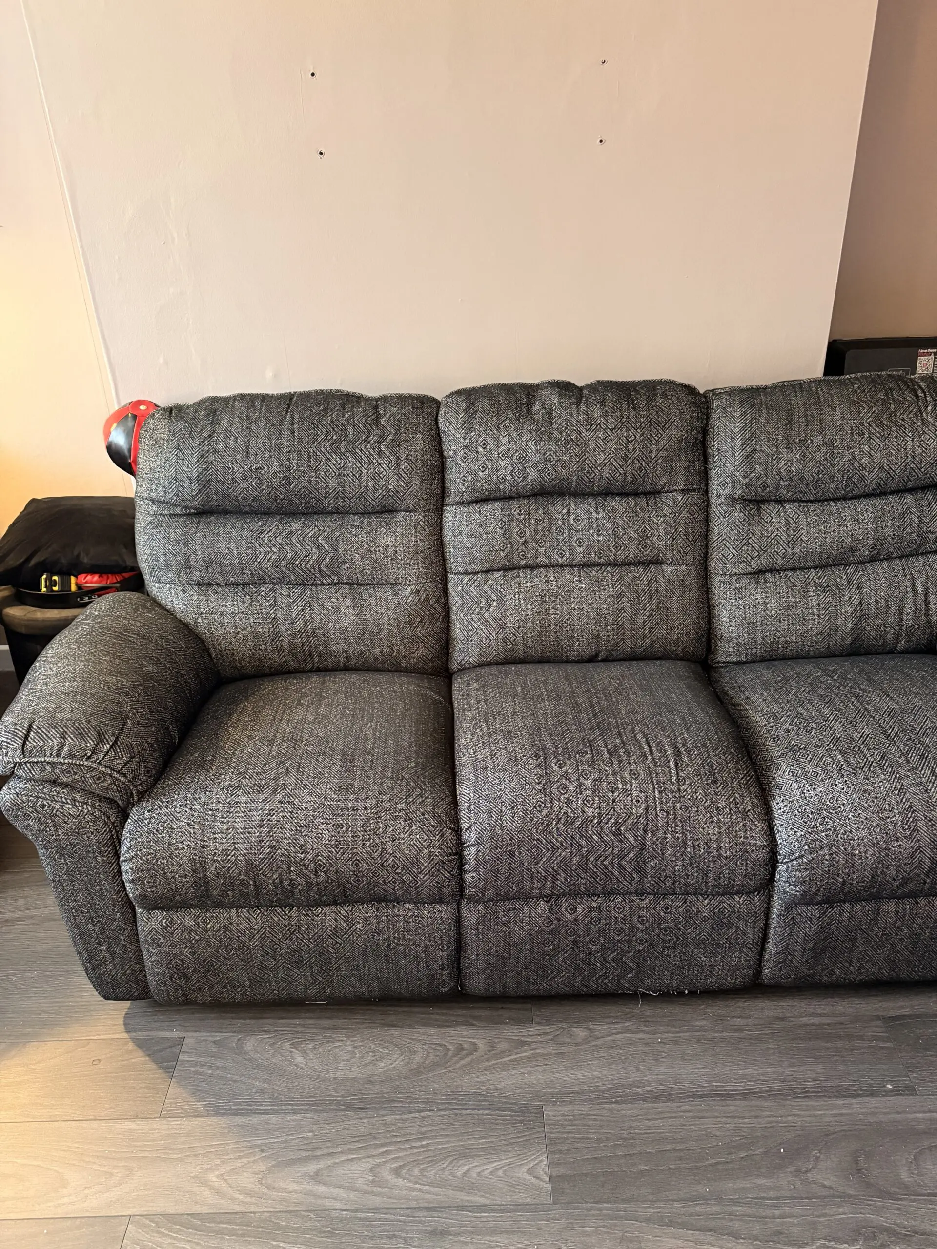 assisted armchair and 3 seater sofa