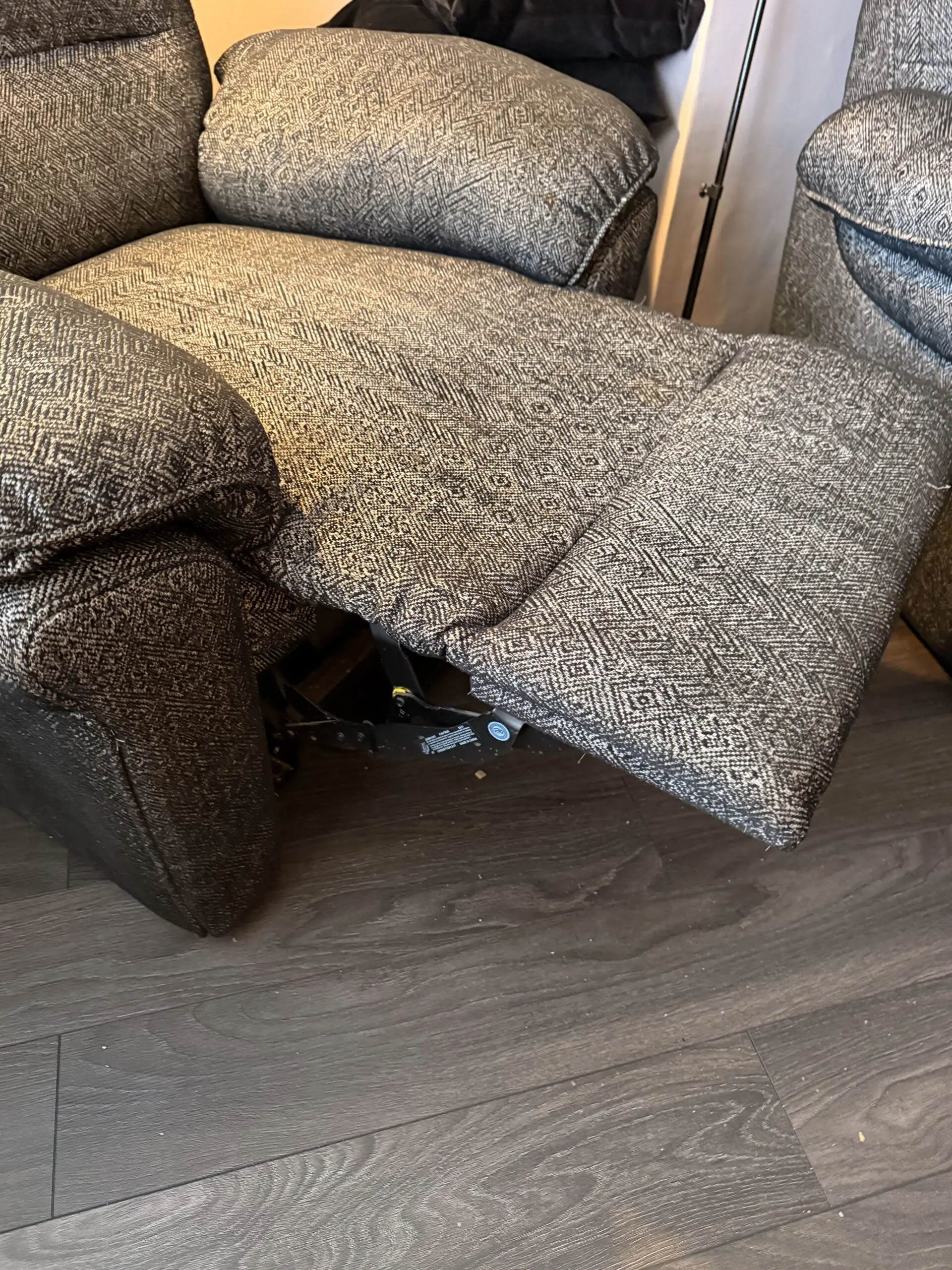 assisted armchair and 3 seater sofa