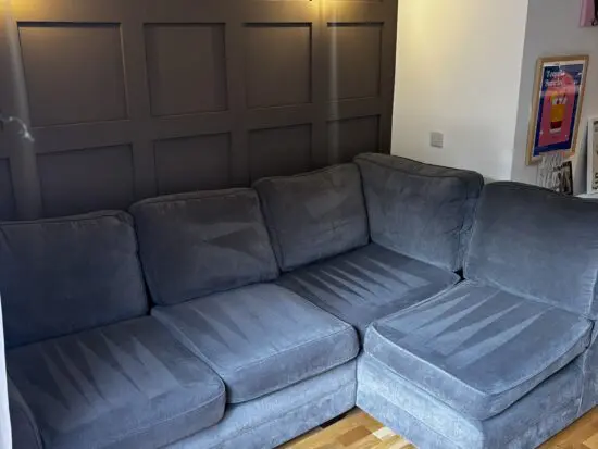 Dark grey corner sofa