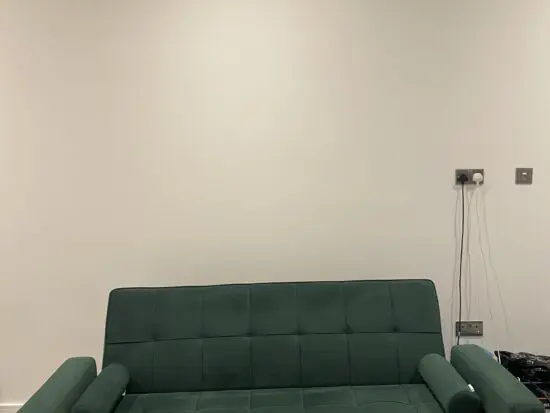 Yaheetech 3-Seater Convertible Sofa Bed (Green Velvet, with Armrests & 2 Bolster Pillows)