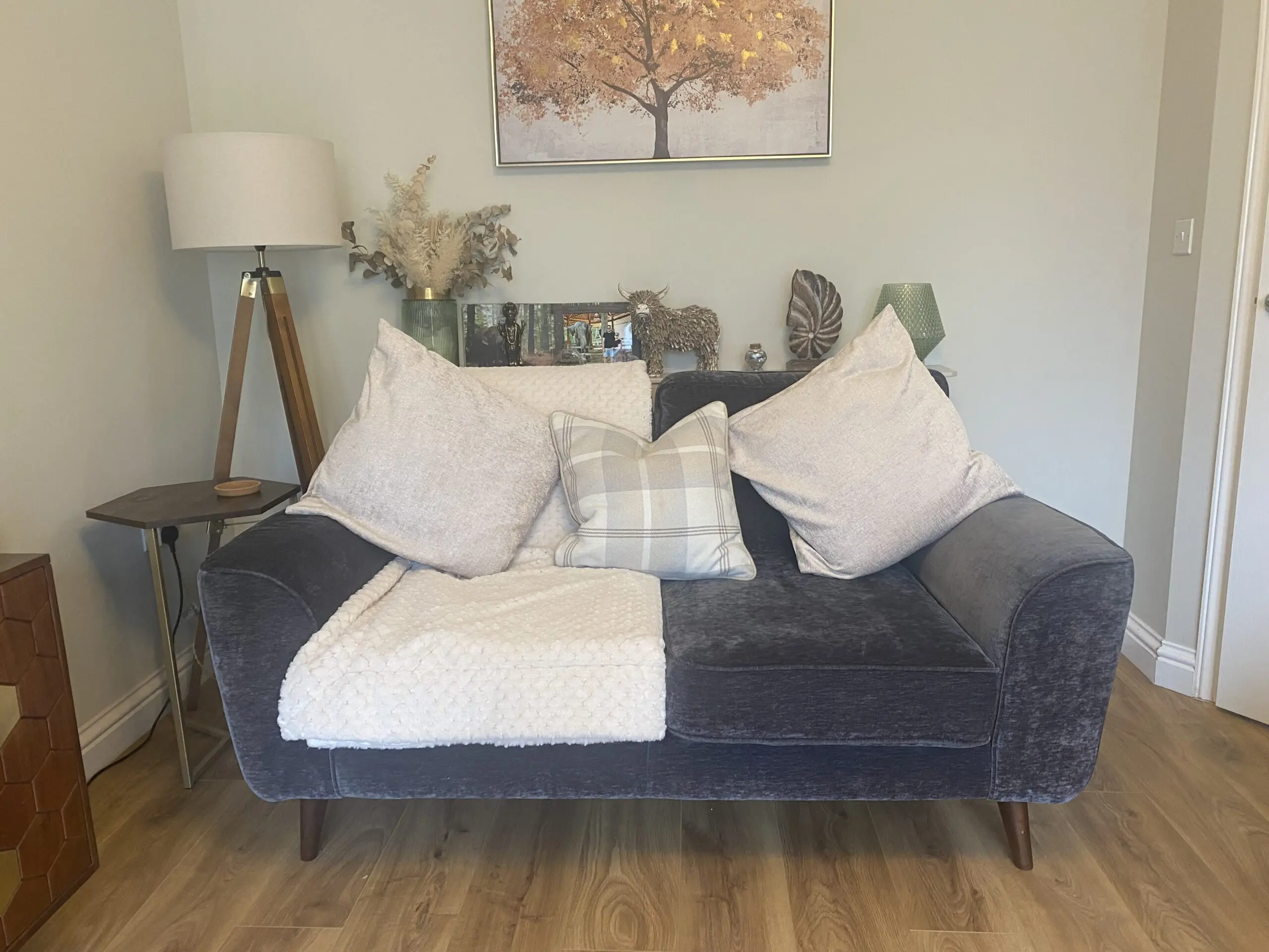DFS Amaris 2+3 seater sofas in slate