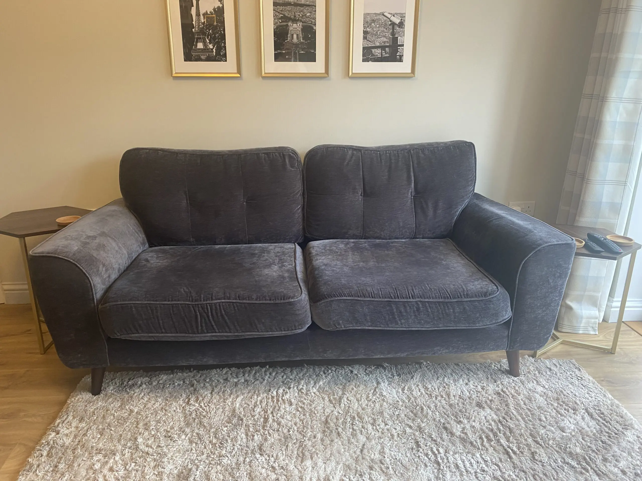 DFS Amaris 2+3 seater sofas in slate