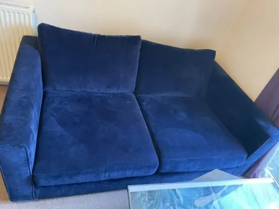 Sofology Majestica 2 Seater Sofa in Soft-Chenille Navy