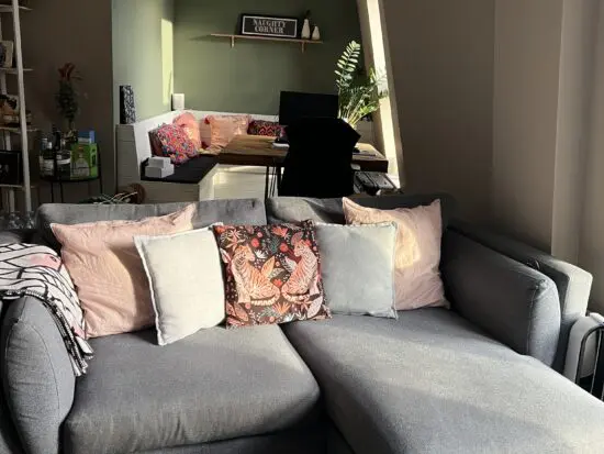 DFS 3 seater chaise and 2 seater sofa