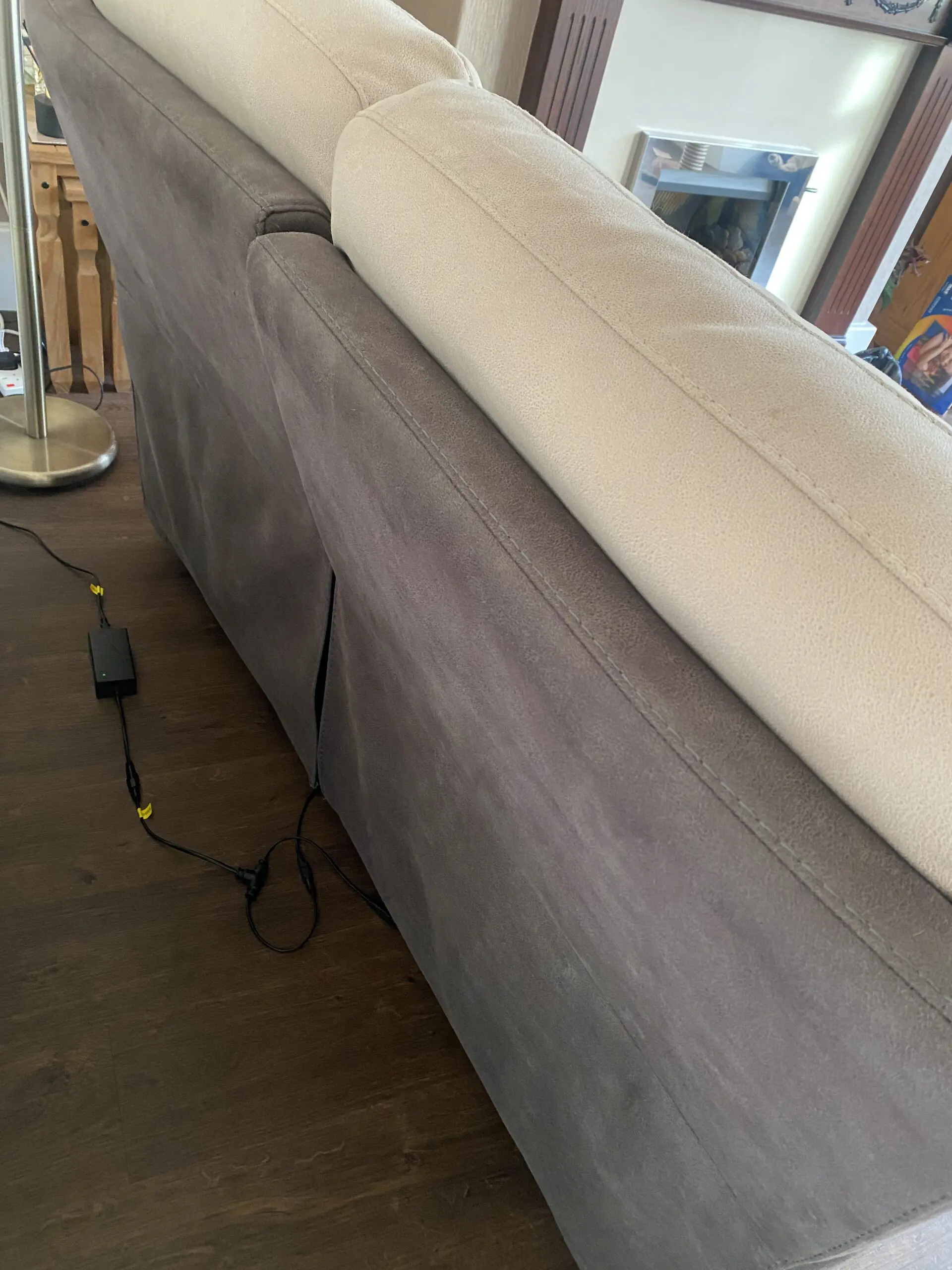 2 luxury electric Power recliner sofas (Emery 2s) with usb charging ports