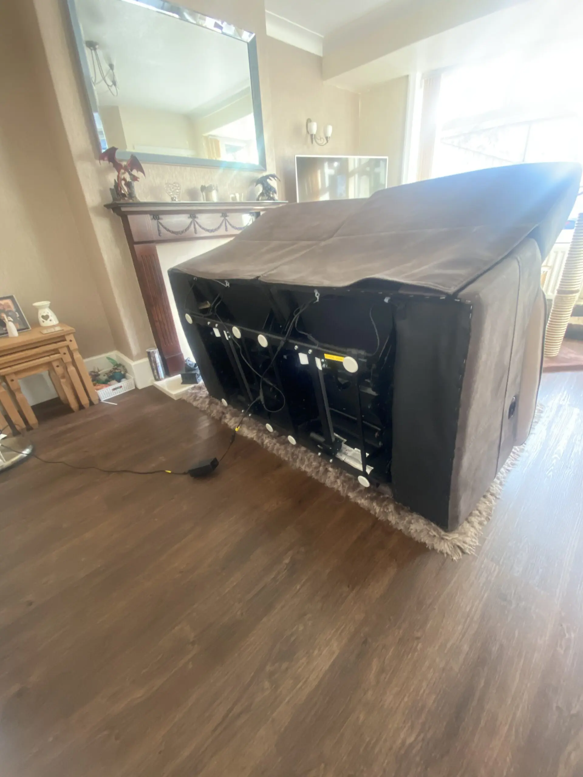 2 luxury electric Power recliner sofas (Emery 2s) with usb charging ports