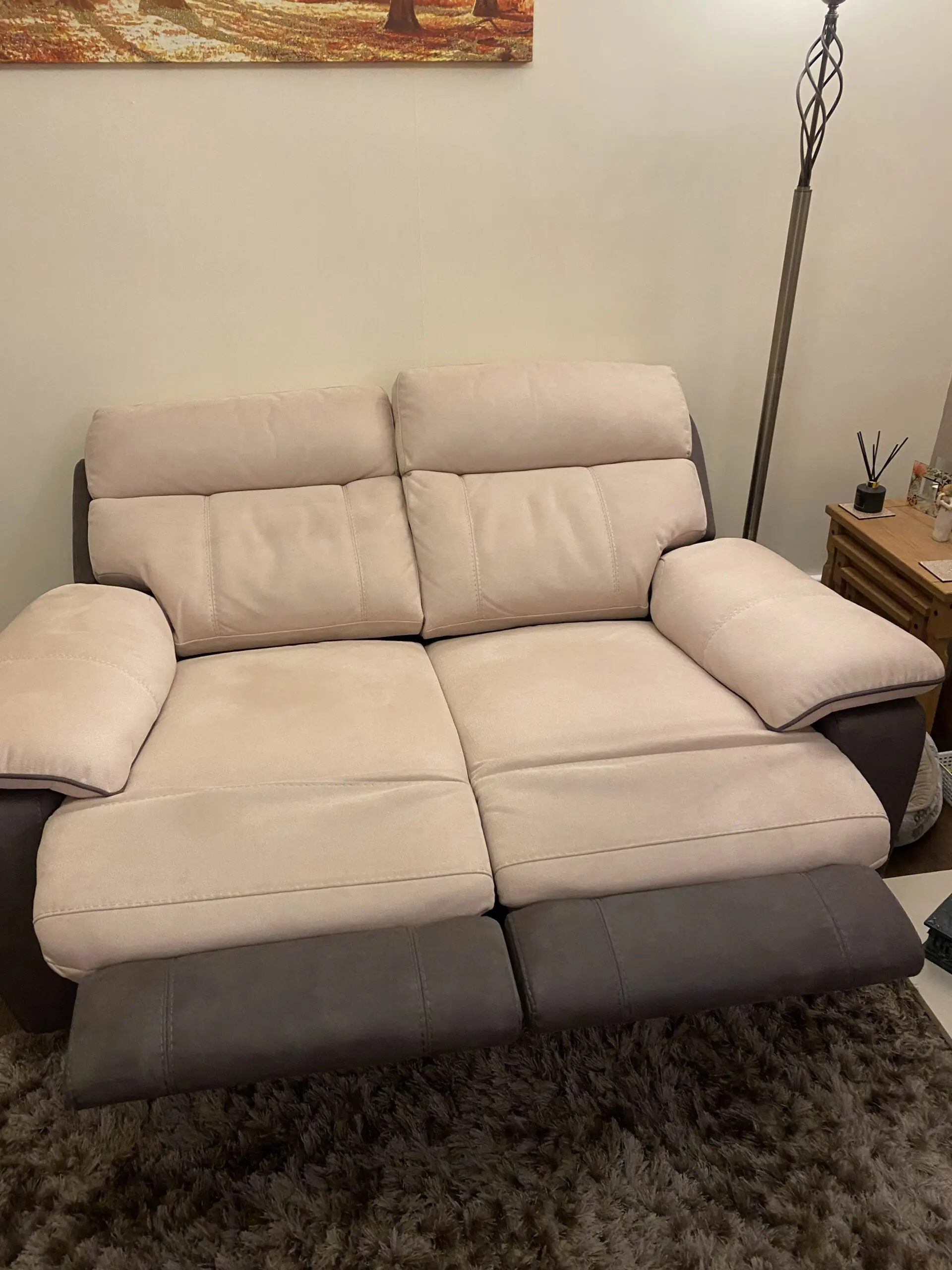 2 luxury electric Power recliner sofas (Emery 2s) with usb charging ports