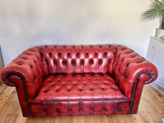 Leather 2 seater sofa