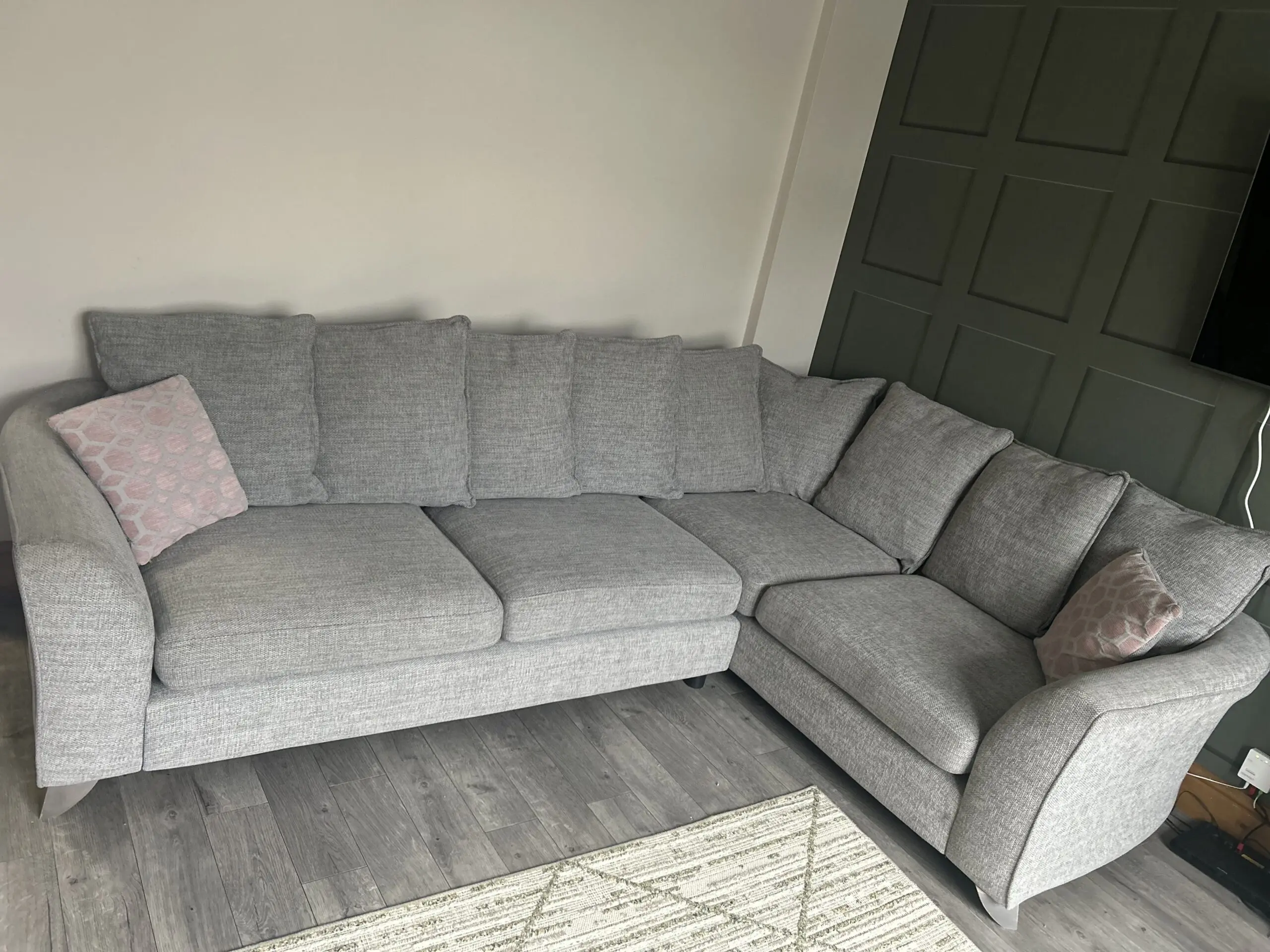 Lorella DFS Formal Back Left Hand Facing 3 Seater Corner DFS Sofa