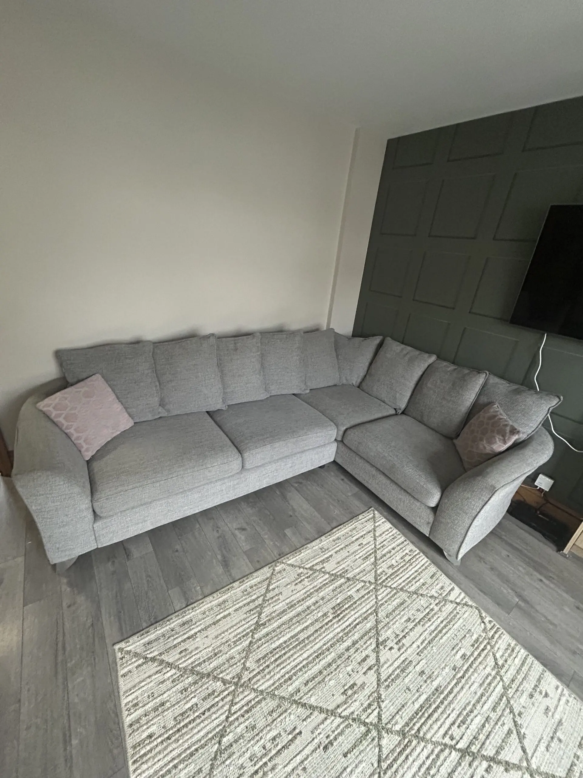 Lorella DFS Formal Back Left Hand Facing 3 Seater Corner DFS Sofa