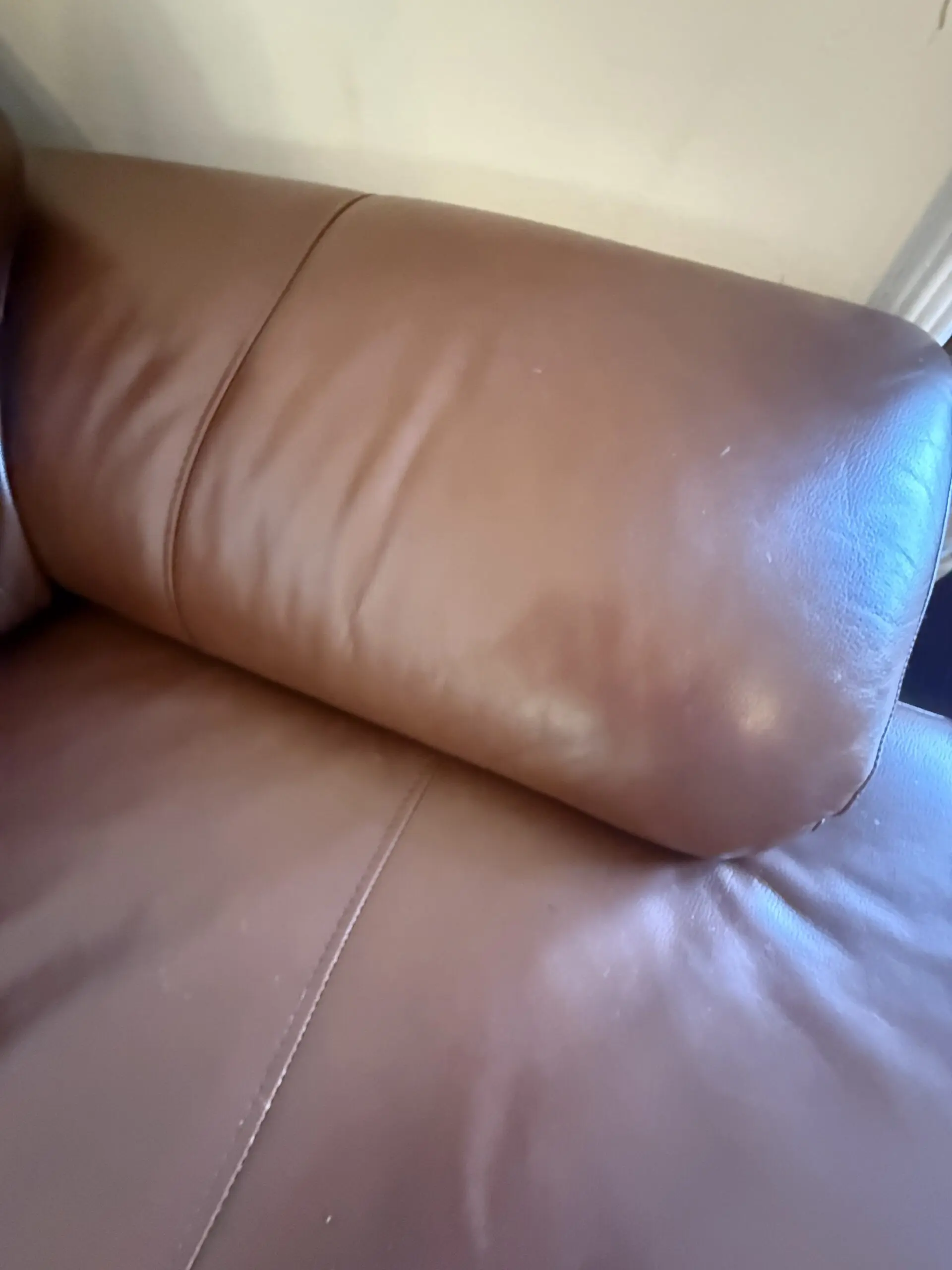 Dark brown corner sofa