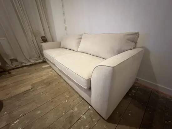 EASTLEY 4 Seater Sofa Limoge Beige Fabric