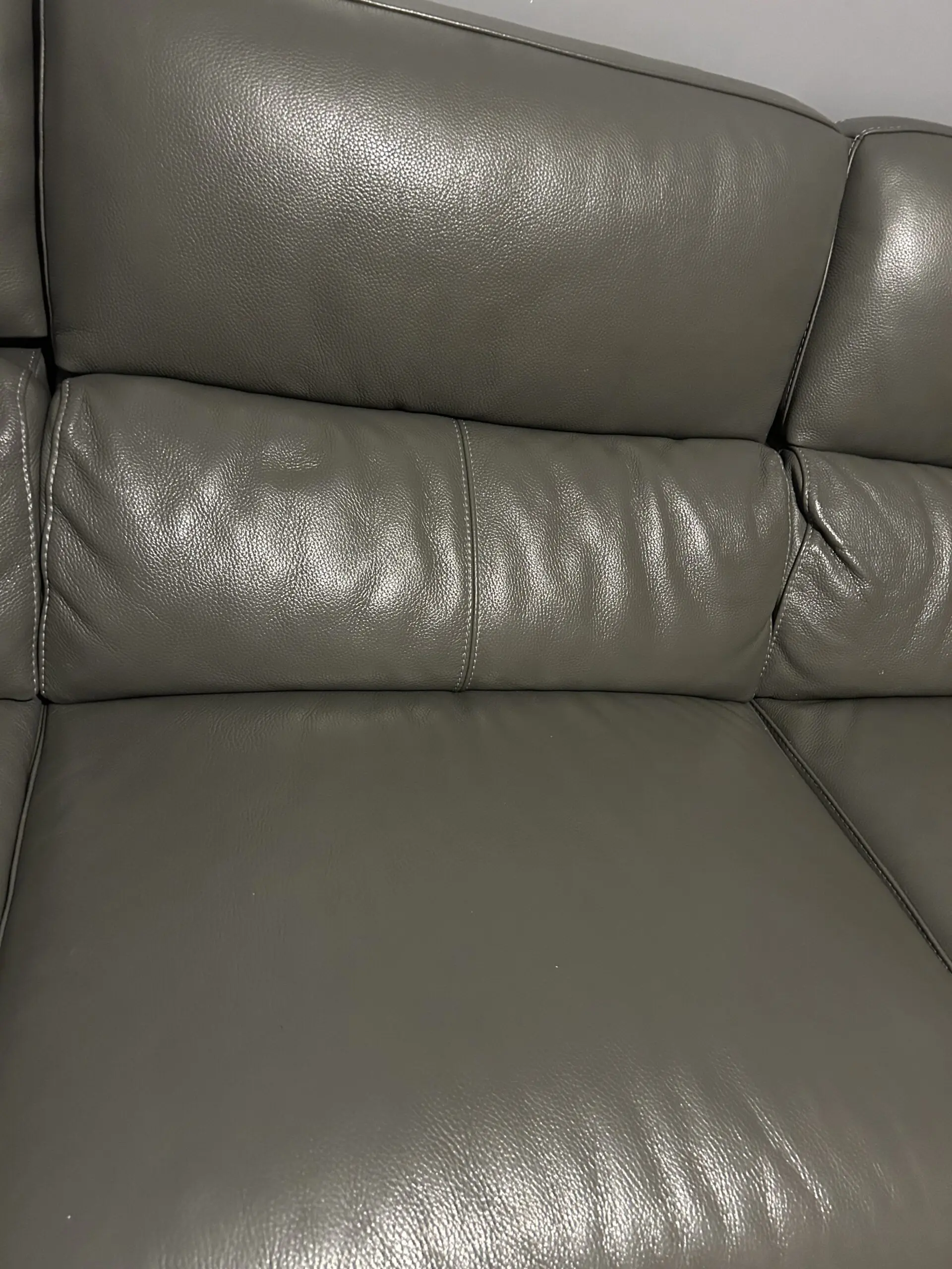 DFS San Antonio steel grey corner reclining sofa