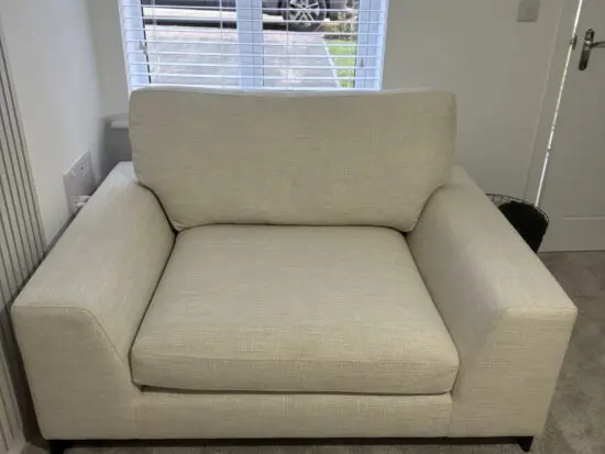 DFS Euphoria Cuddler Chair in Cream