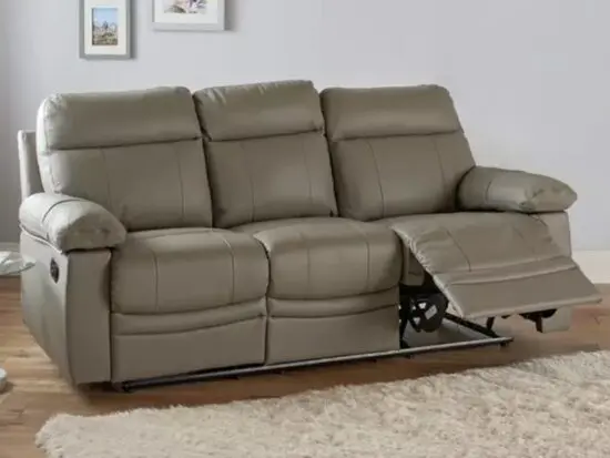 Argos Home New Paolo 3 Seater Manual Recliner Sofa - Grey