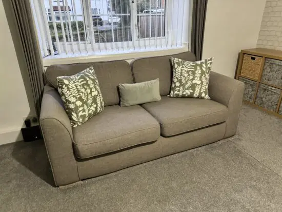 DFS Grey Fabric Sofa