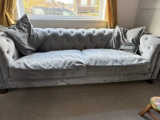 Oak Furniture Land, Grey 4 and 3 Seater Sofas