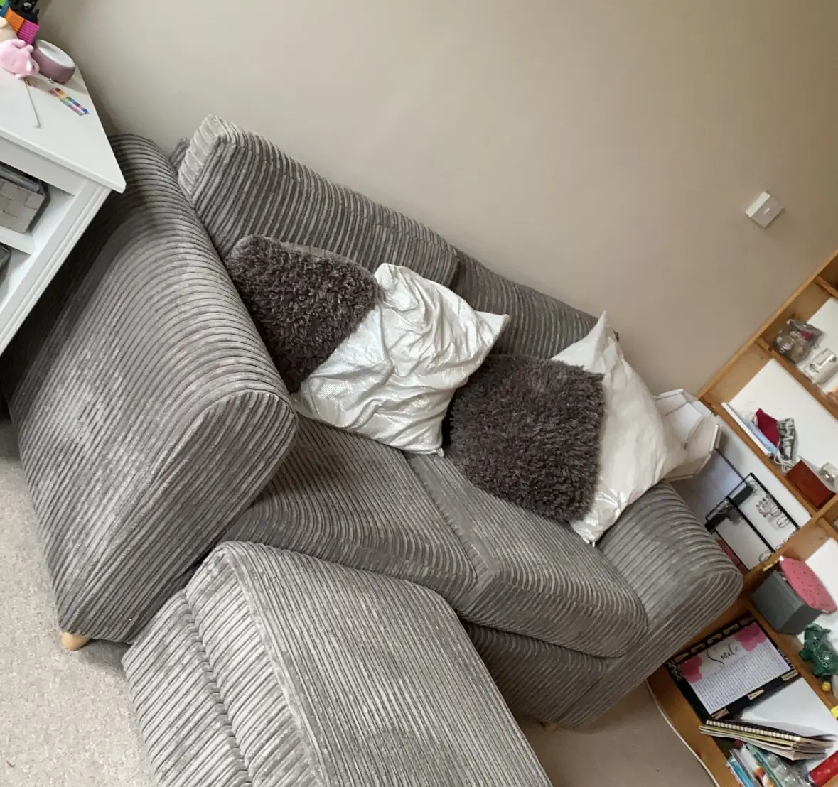 DFS Honey Sofabed & Footstool