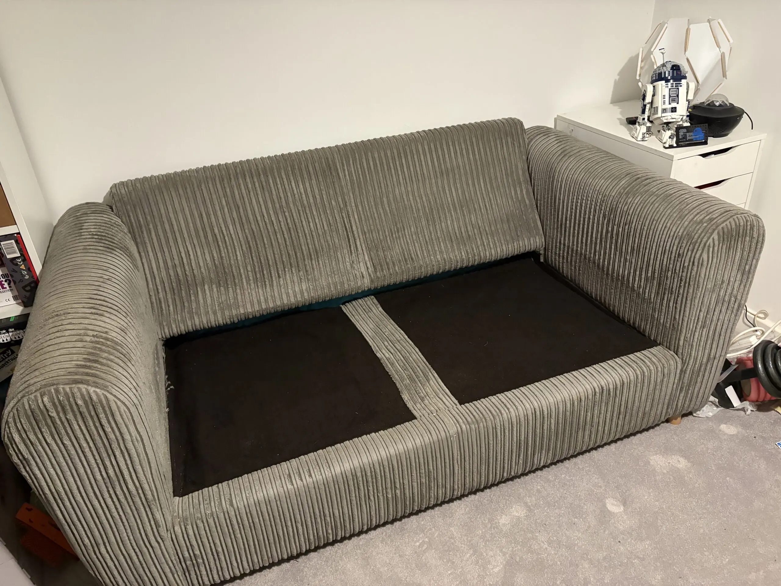 DFS Honey Sofabed & Footstool