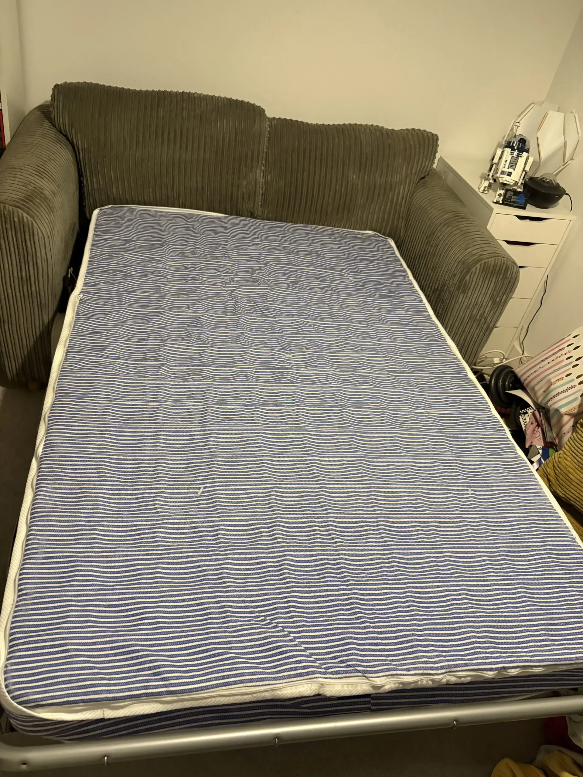 DFS Honey Sofabed & Footstool