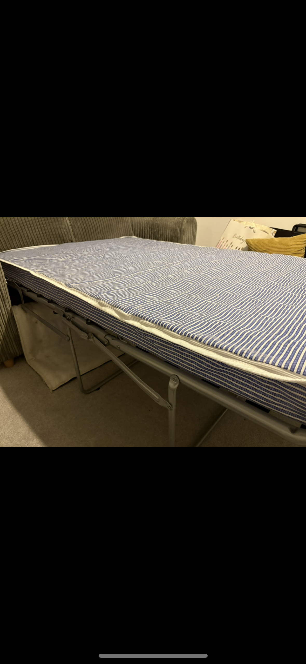 DFS Honey Sofabed & Footstool