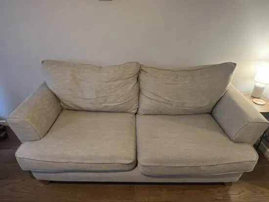 SCS Beige with Oak Effect Trim Jessie Sofa Suite