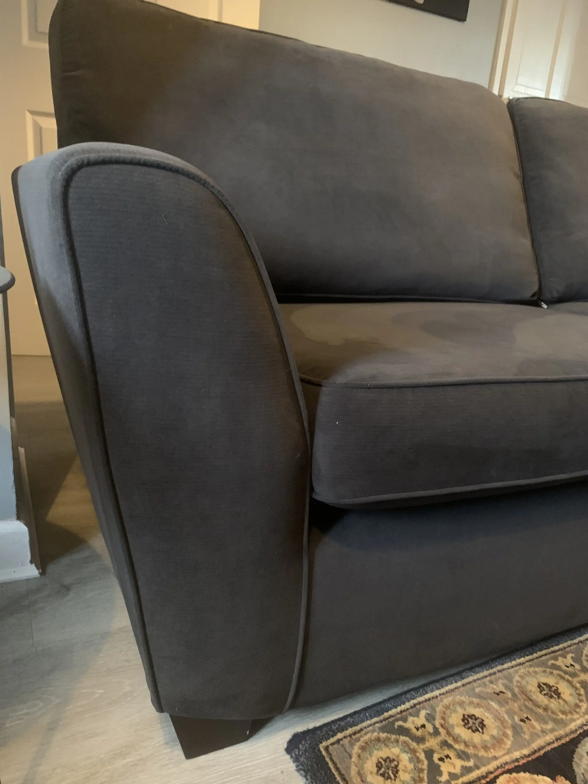 Dfs black 4 seater