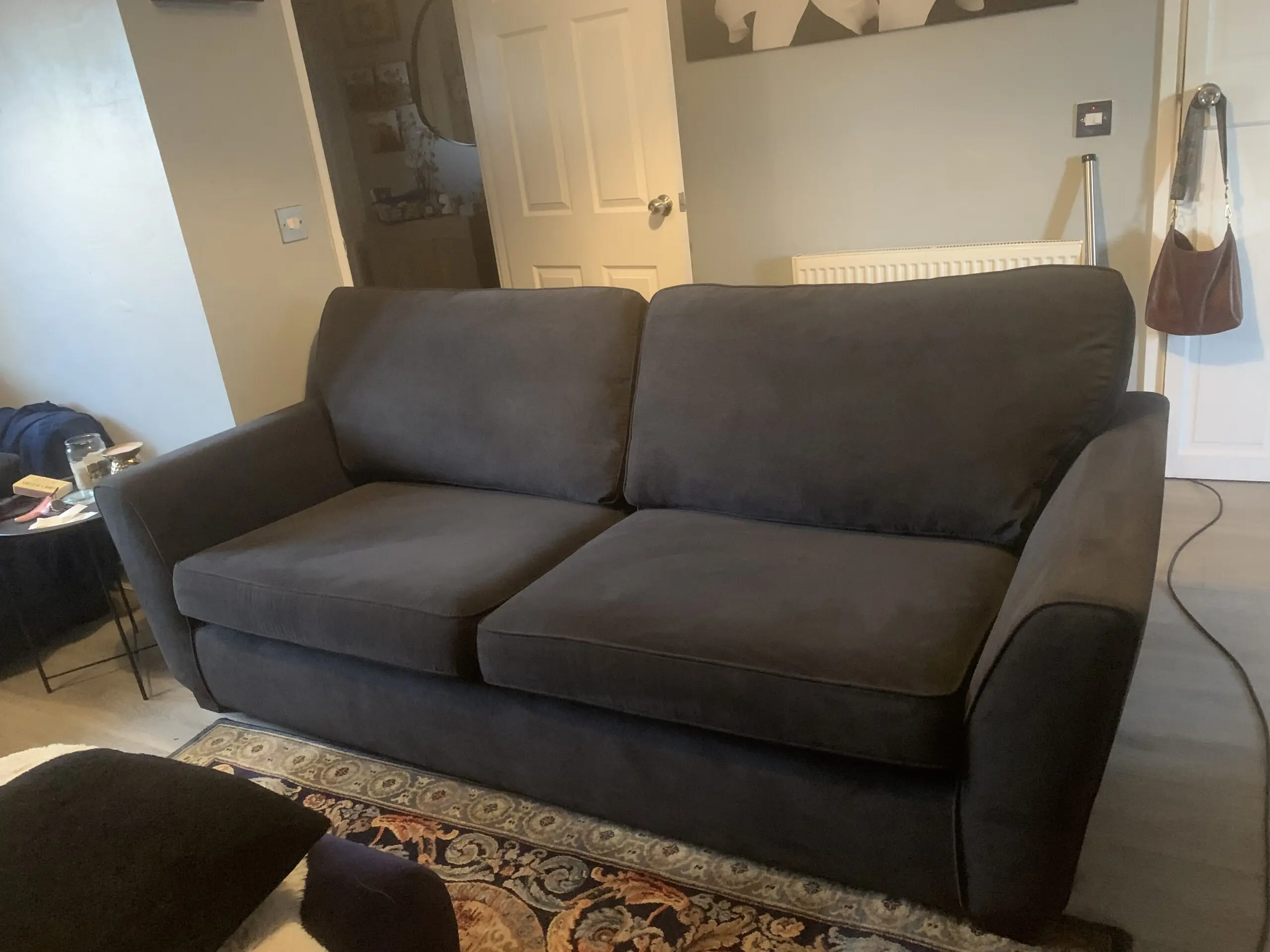 Dfs black 4 seater