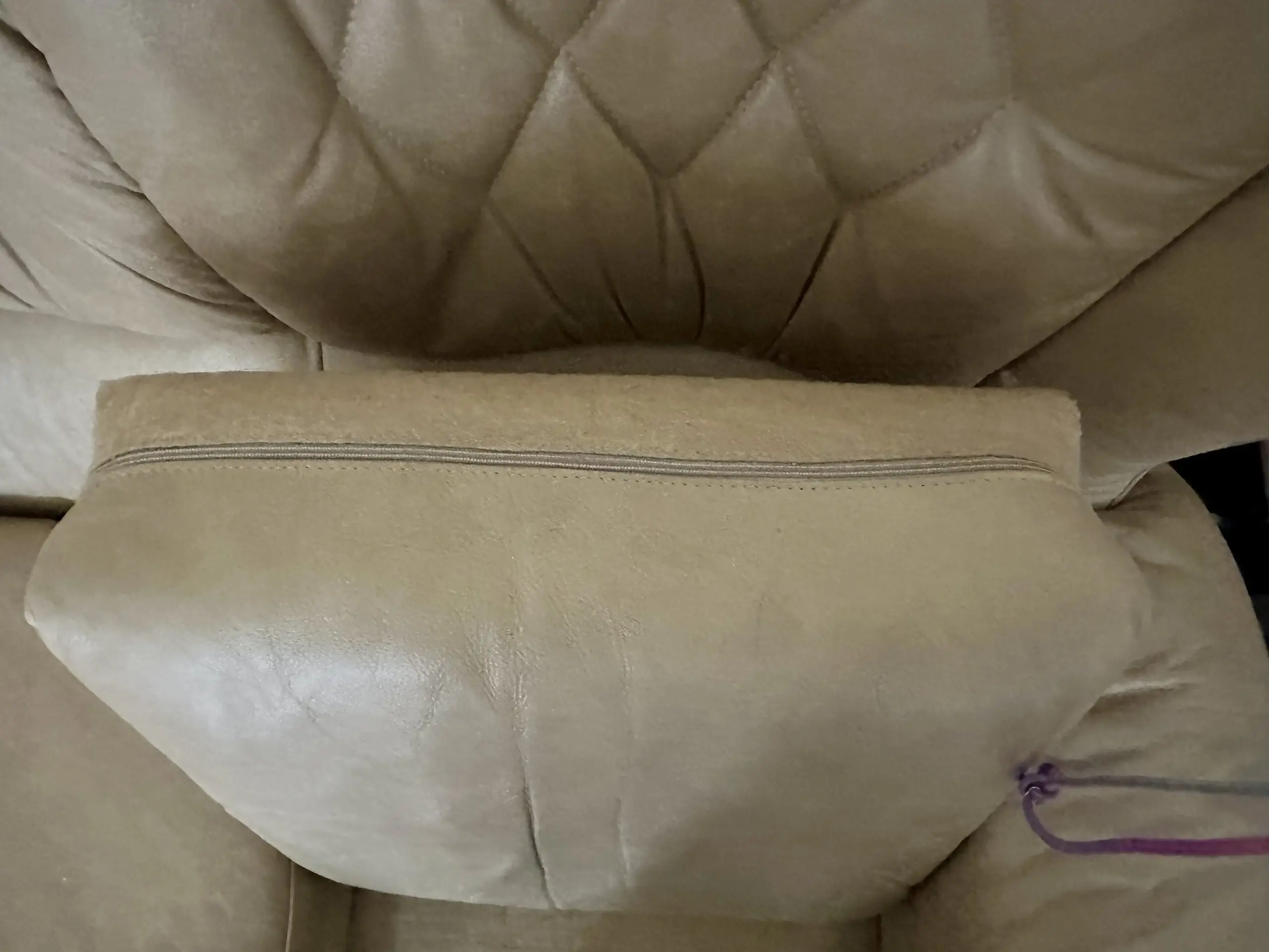 Italian leather well looked after sofa & chairs