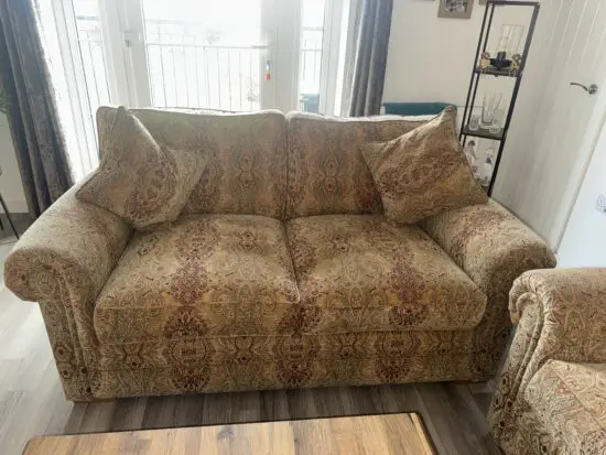 Brown/beige 2 seater sofas