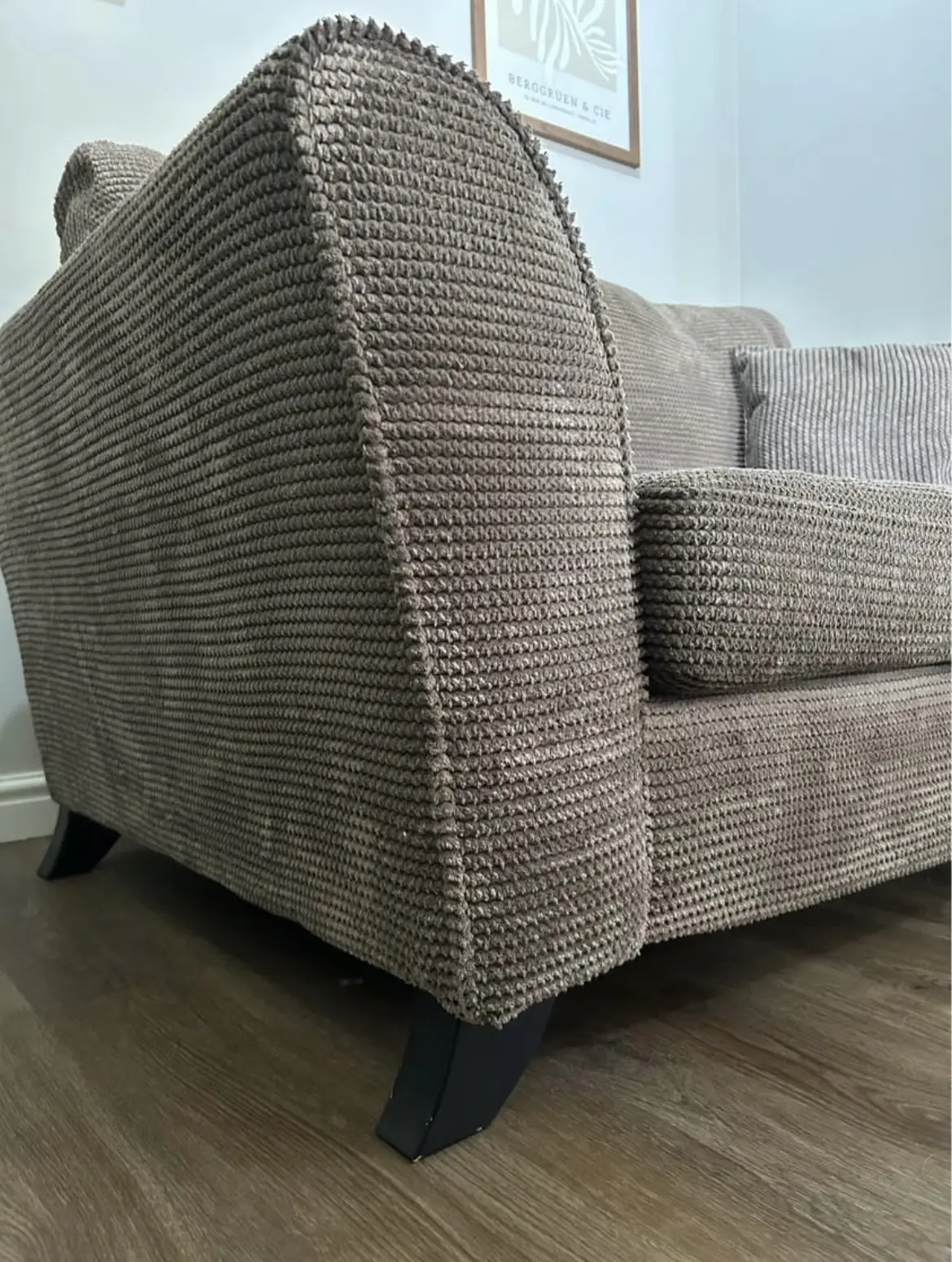 DFS 2 seater brown sofa