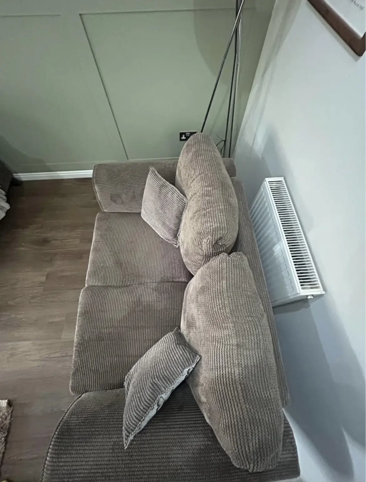 DFS 2 seater brown sofa